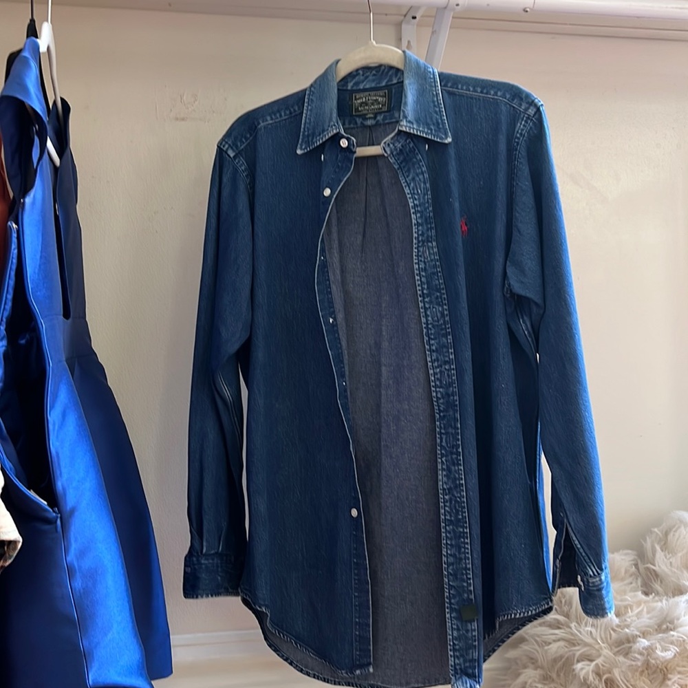 VINTAGE POLO/RALPH LAUREN DENIM BUTTON DOWN